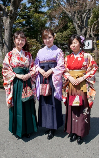 レンタル着物・袴を着ている画像